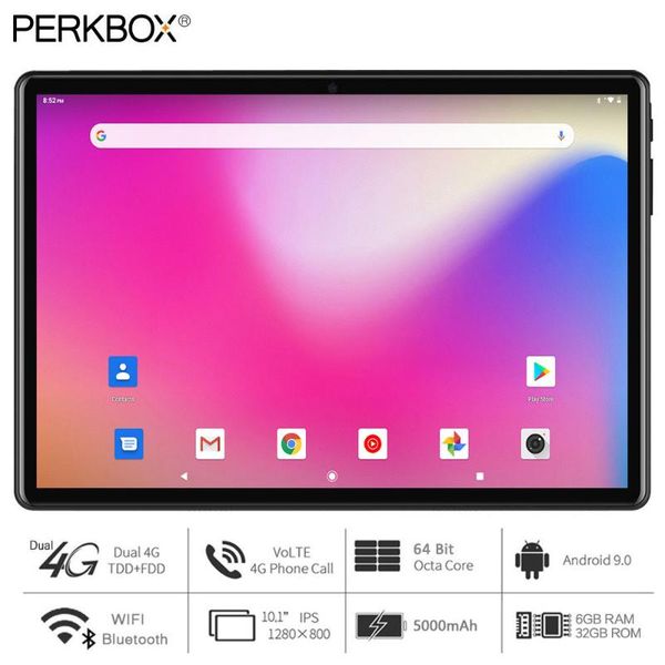 tablet pc perkbox m10 10 inch, octa core, android 9.0 os, 6gb ram 32gb rom, 1280x800 ips, 4g fdd lte, wifi, bluetooth, gps, type-c
tablet pc perkbox m10 10 inch, octa core, android 9.0 os, 6gb ram 32gb rom, 1280x800 ips, 4g fdd lte, wifi, bluetooth, gps, type-c