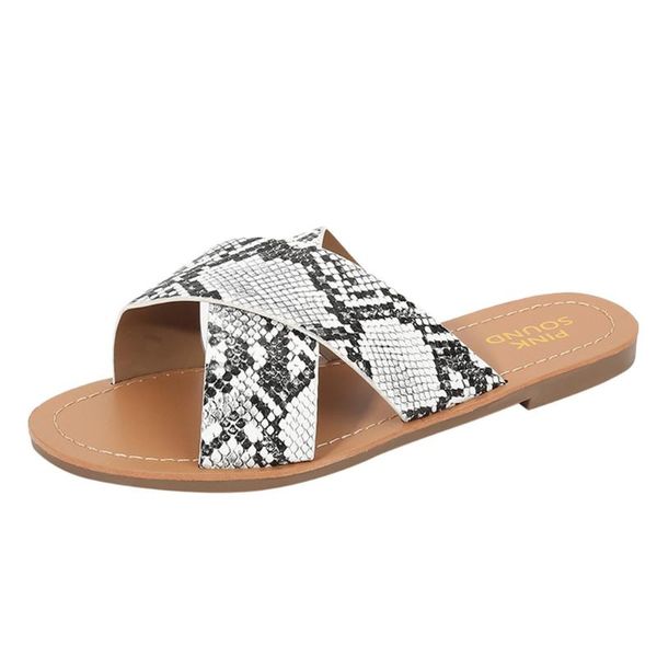 slippers snakeskin women indoor& outdoor shoes woman snake pattern cross band flat-bottomed slipper large size sandalia feminina, Black
slippers snakeskin women indoor& outdoor shoes woman snake pattern cross band flat-bottomed slipper large size sandalia feminina, Black