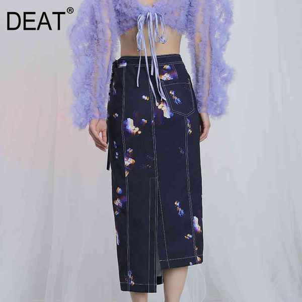 high waist blue pattern printed irregular bandage hollow out long half-body skirt women fashion spring 1x87805 210421, Black
high waist blue pattern printed irregular bandage hollow out long half-body skirt women fashion spring 1x87805 210421, Black