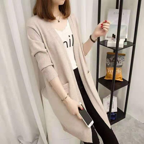 fashion spring autumn women girls long sleeve solid color cardigan casual slim knitted sweater loose knitwear women's knits & tees, White
fashion spring autumn women girls long sleeve solid color cardigan casual slim knitted sweater loose knitwear women's knits & tees, White