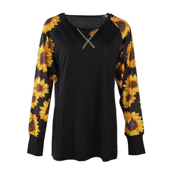 2021 spring new printed t-shirt sunflower leopard camouflage long sleeve shirts, White
2021 spring new printed t-shirt sunflower leopard camouflage long sleeve shirts, White