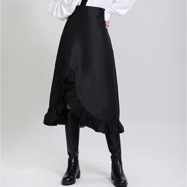 skirts women skirt gothic style 2021 fashion personality streetwear asymmetrical ruffle a-line mid-calf long black medieval
skirts women skirt gothic style 2021 fashion personality streetwear asymmetrical ruffle a-line mid-calf long black medieval