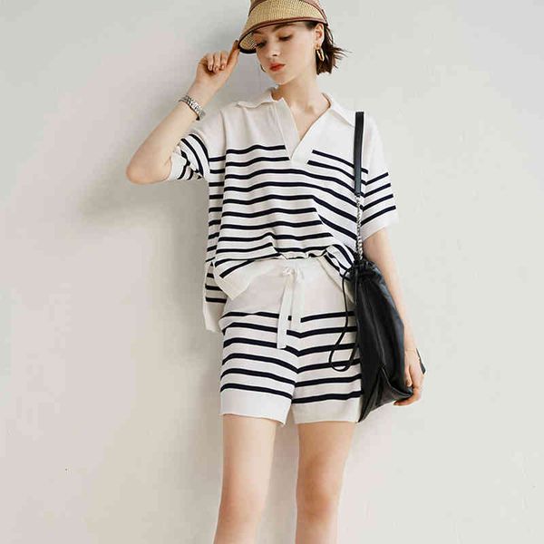blouses casual loose tracksuits in the fashion striped women's mesh ensemble short lapels pullover high waist rentals-up shorts suit 4, White
blouses casual loose tracksuits in the fashion striped women's mesh ensemble short lapels pullover high waist rentals-up shorts suit 4, White