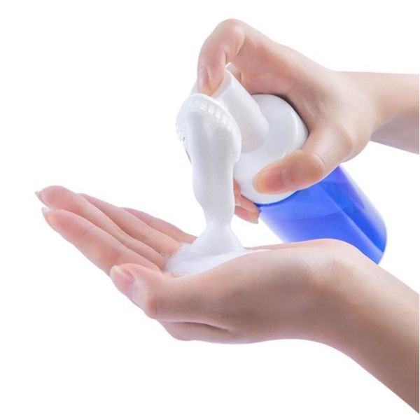 empty froth foaming pump bottle with silicone brush head plastic face cleaning foam bottles 100/150/200ml storage & jars
empty froth foaming pump bottle with silicone brush head plastic face cleaning foam bottles 100/150/200ml storage & jars
