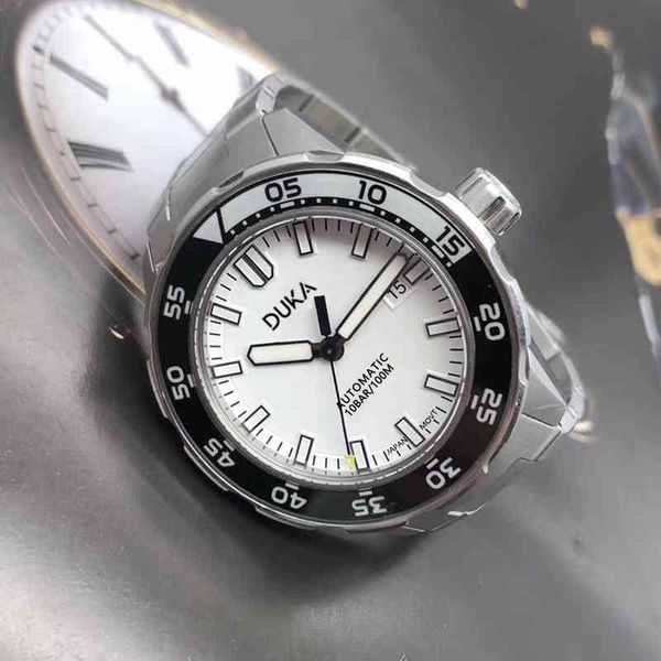 duka wristwatch 2021 new men's mechanical watches brand luxury automatic watch men nh35 ceramics bezel steel diver watch, Silver
duka wristwatch 2021 new men's mechanical watches brand luxury automatic watch men nh35 ceramics bezel steel diver watch, Silver