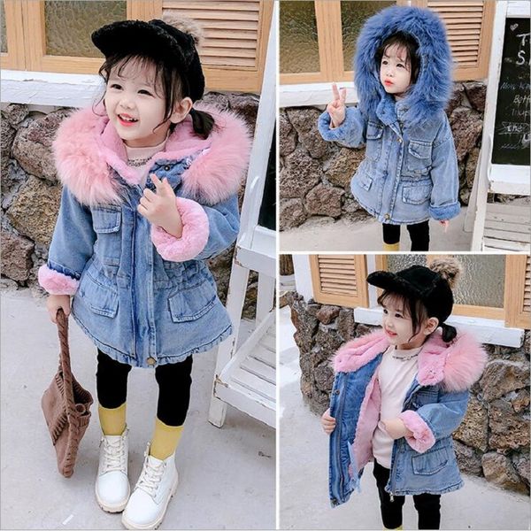 winter children outwear plus velvet thicken waist denim coat for girls clothes hooded fur collar warm denim jacket for girl 2-7y, Blue;gray
winter children outwear plus velvet thicken waist denim coat for girls clothes hooded fur collar warm denim jacket for girl 2-7y, Blue;gray