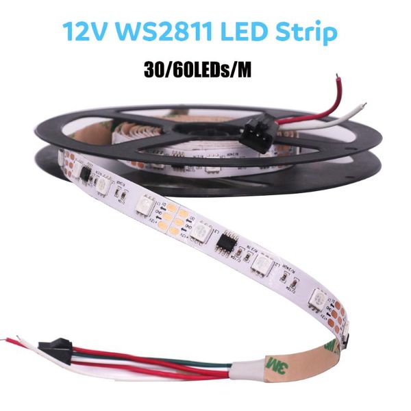 strips addressable ws2811 led strip 12v full color rgb light waterproof 30/60 leds/m flexible tape 1m 2m 3m 4m 5m
strips addressable ws2811 led strip 12v full color rgb light waterproof 30/60 leds/m flexible tape 1m 2m 3m 4m 5m