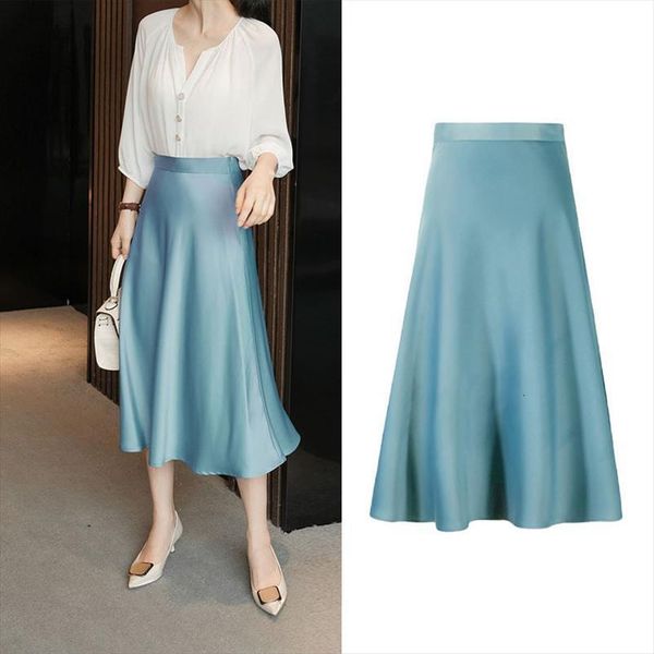 summer midi england office satin women skirts high waist simple elegant long skirt faldas mujer moda, Black
summer midi england office satin women skirts high waist simple elegant long skirt faldas mujer moda, Black