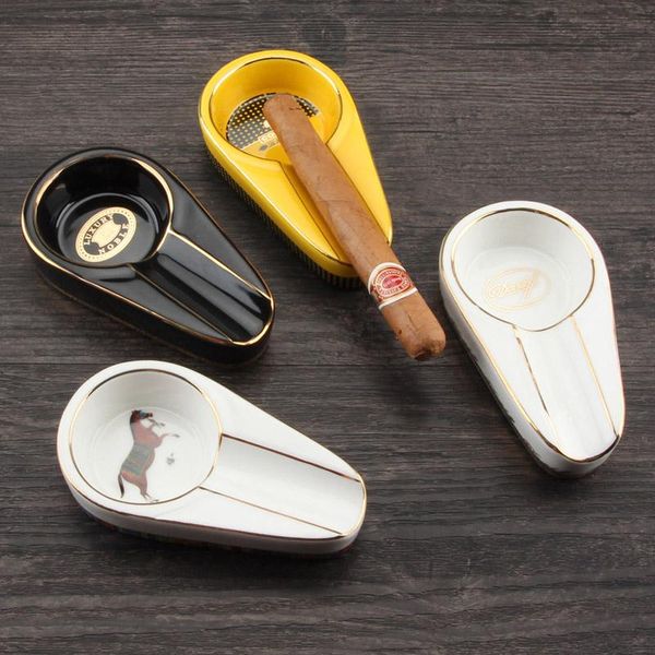 raincoats cohiba gadgets ceramic ashtray single holder round ash slot 4 colors yellow gift box
raincoats cohiba gadgets ceramic ashtray single holder round ash slot 4 colors yellow gift box