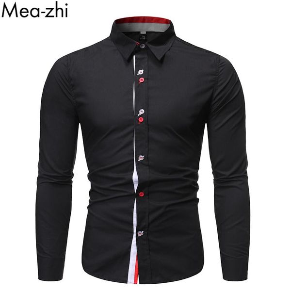 men's casual shirts long sleeve plain business button up shirt daily work party male dress, White;black
men's casual shirts long sleeve plain business button up shirt daily work party male dress, White;black