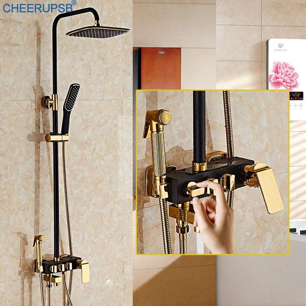 bathroom shower set luxury rainfall system panel high pressure gold black bath tap bronze rain systems with bidet sprayer sets
bathroom shower set luxury rainfall system panel high pressure gold black bath tap bronze rain systems with bidet sprayer sets
