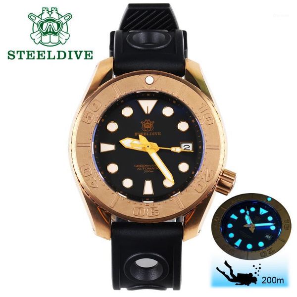 bronze dive watch 20atm automatic nh35 sapphire crystal mechanical watches men c3 luminous diving wristwatches, Slivery;brown
bronze dive watch 20atm automatic nh35 sapphire crystal mechanical watches men c3 luminous diving wristwatches, Slivery;brown