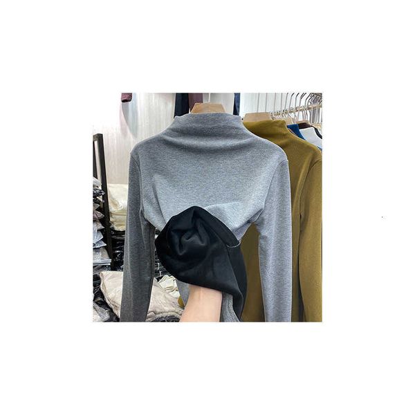 women's sweaters cotton + plush thickened half high collar bottoming shirt 2021 autumn winter women's wear solid color inner layer, White;black
women's sweaters cotton + plush thickened half high collar bottoming shirt 2021 autumn winter women's wear solid color inner layer, White;black