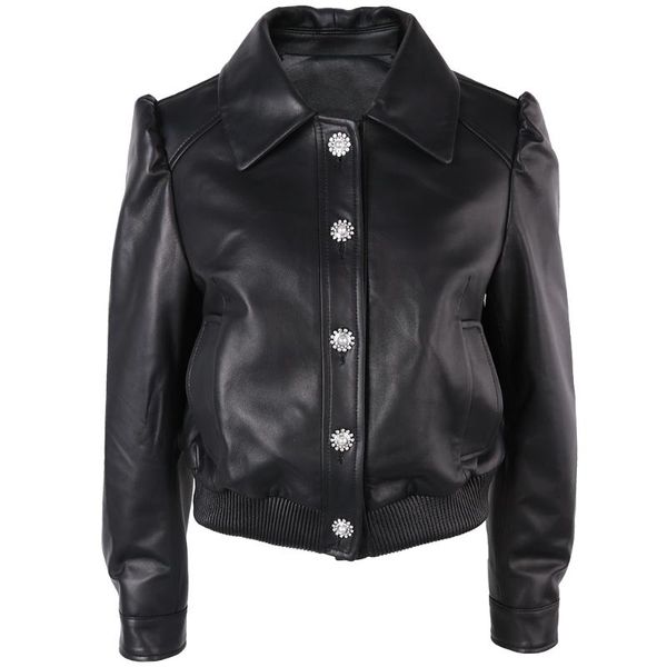women's leather & faux yoloagain women single breated black jacket ladies beading buttons coat outerwear
women's leather & faux yoloagain women single breated black jacket ladies beading buttons coat outerwear