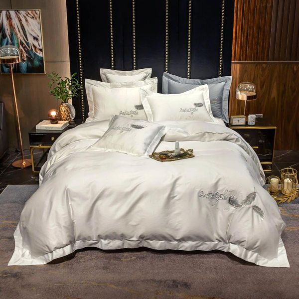 bedding sets 2021 four-piece simple cotton double household bed sheet quilt cover embroidered twill comfortable white color
bedding sets 2021 four-piece simple cotton double household bed sheet quilt cover embroidered twill comfortable white color
