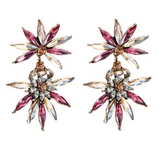 dangle & chandelier 4colors multicolor rhinesotne flowers charms earrings for women fashion jewelry collection accessories, Silver
dangle & chandelier 4colors multicolor rhinesotne flowers charms earrings for women fashion jewelry collection accessories, Silver