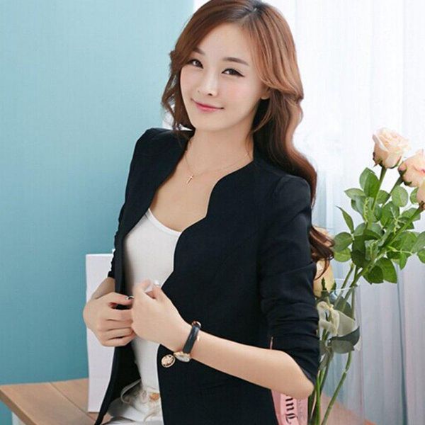 women's suits & blazers ladies women jacket ol fashion slim blazer coat suit long sleeve work wear 2021, White;black
women's suits & blazers ladies women jacket ol fashion slim blazer coat suit long sleeve work wear 2021, White;black