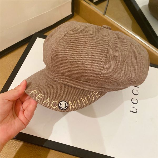 autumn and winter women's octagonal version simple embroidered duck tongue beret versatile report children's hat, Yellow
autumn and winter women's octagonal version simple embroidered duck tongue beret versatile report children's hat, Yellow