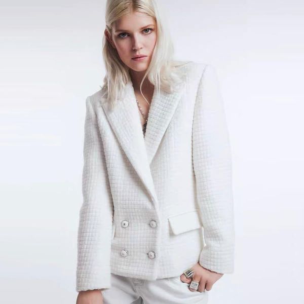 women's jackets winter runway double breasted woven soft tweed suit short coat silk inning 210922db01, Black;brown
women's jackets winter runway double breasted woven soft tweed suit short coat silk inning 210922db01, Black;brown