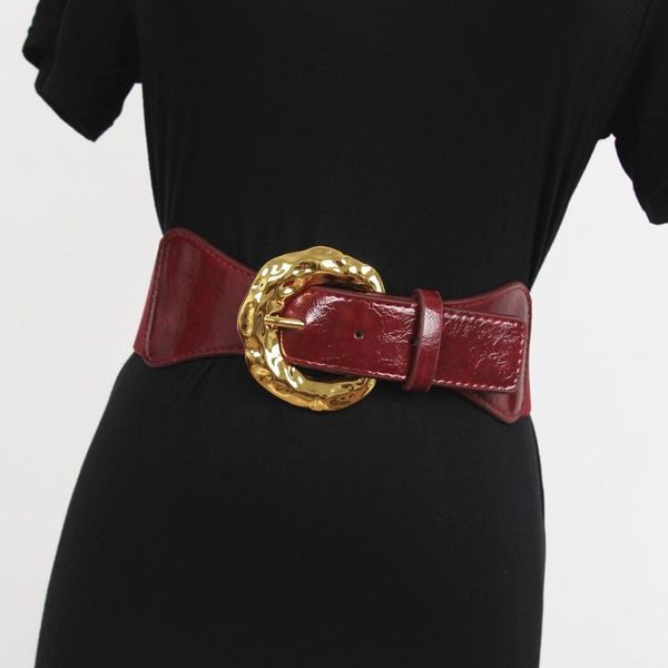 belts for women 2021 autumn winter fashion wide belt dress coat corset metal gold big buckle stretch black waistband, Black;brown
belts for women 2021 autumn winter fashion wide belt dress coat corset metal gold big buckle stretch black waistband, Black;brown