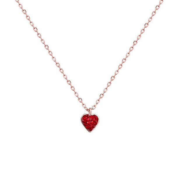 pendant necklaces non-fading sweet girl clavicle chain temperament wild necklace with titanium steel red love heart for fashion women, Silver
pendant necklaces non-fading sweet girl clavicle chain temperament wild necklace with titanium steel red love heart for fashion women, Silver