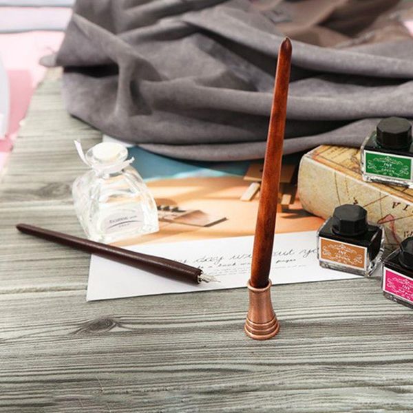 wooden english calligraphy dip pen fountain pens holder with ink nibs set office h55f
wooden english calligraphy dip pen fountain pens holder with ink nibs set office h55f