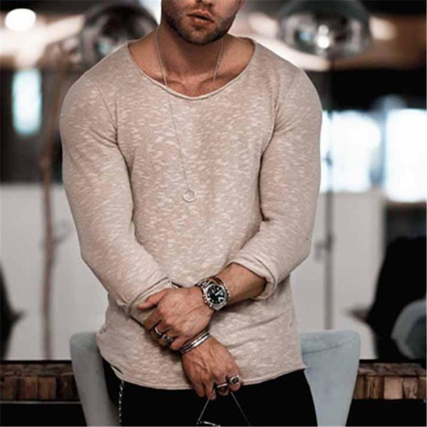 men's t-shirts men clothing 2021 european american summer style trendy slim t-shirt casual long-sleeved oversized t shirt, White;black
men's t-shirts men clothing 2021 european american summer style trendy slim t-shirt casual long-sleeved oversized t shirt, White;black