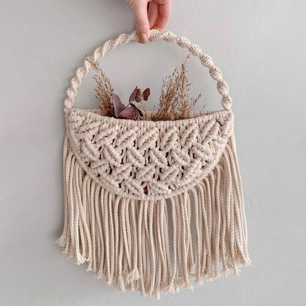 tapestries hand-woven tapestry net storage bag dried flower wall decoration creative dry pocket diy florist
tapestries hand-woven tapestry net storage bag dried flower wall decoration creative dry pocket diy florist