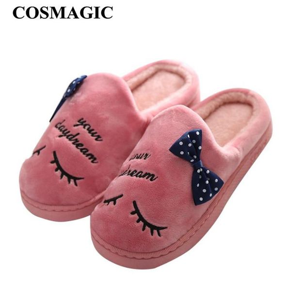 slippers cosmagic 2021 winter women cartoon indoor slipper flock warm non-slip plush house floor living room shoe, Black
slippers cosmagic 2021 winter women cartoon indoor slipper flock warm non-slip plush house floor living room shoe, Black