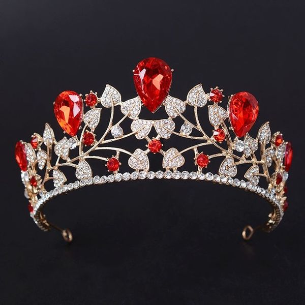 magnificent blue red rhinestone bridal crown tiaras fashion golden diadem for women wedding hair accessories jewelry, White;golden
magnificent blue red rhinestone bridal crown tiaras fashion golden diadem for women wedding hair accessories jewelry, White;golden