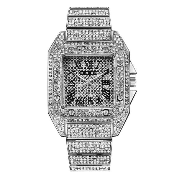 wristwatches fashion casual men's square diamond watch luxury stainless steel waterproof business quartz date display clock, Slivery;brown
wristwatches fashion casual men's square diamond watch luxury stainless steel waterproof business quartz date display clock, Slivery;brown