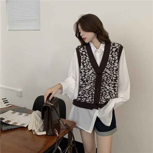 women's vests spot goods real s vest sweater autumn french v-neck short outer, Black;white
women's vests spot goods real s vest sweater autumn french v-neck short outer, Black;white