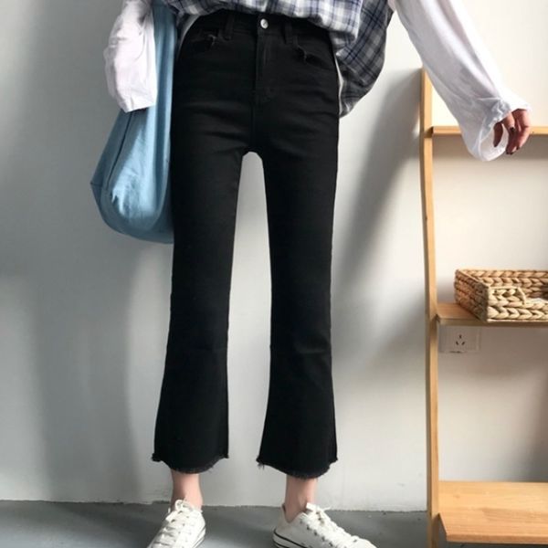 women's shorts black jeans autumn winter korean style slimming high-waisted trousers 4p92, White;black
women's shorts black jeans autumn winter korean style slimming high-waisted trousers 4p92, White;black