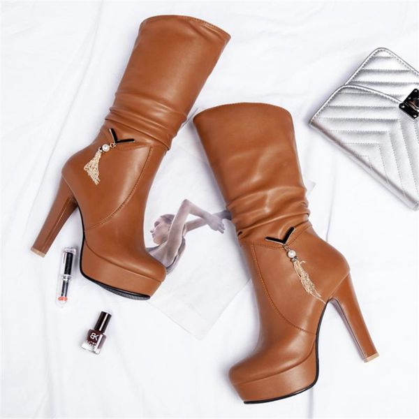 boots big size 34-43 elegant black pleated mid-calf women 2021 platform ladies slip-on high heels shoes woman
boots big size 34-43 elegant black pleated mid-calf women 2021 platform ladies slip-on high heels shoes woman