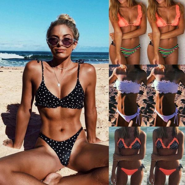 ladies women two-piece suits polka dot/striped brazilian swimwear swimsuit push up bikini beachwear padded bathing one-piece
ladies women two-piece suits polka dot/striped brazilian swimwear swimsuit push up bikini beachwear padded bathing one-piece
