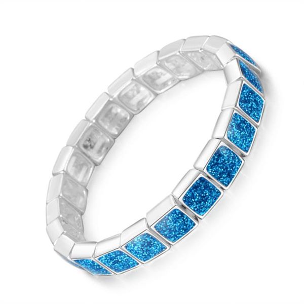 link, chain european and beautiful women's bracelets square inlaid opal temperament, Black
link, chain european and beautiful women's bracelets square inlaid opal temperament, Black