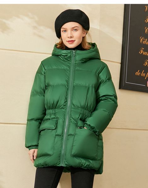 2021 women's winter coat thick down jacket pocket cotton warm hooded paste waist long fashion wholesale, Black
2021 women's winter coat thick down jacket pocket cotton warm hooded paste waist long fashion wholesale, Black
