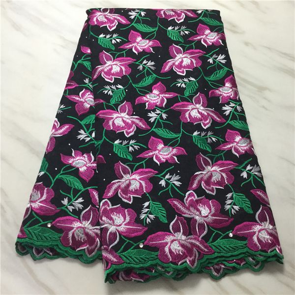 5yards/lot nice looking african cotton fabric green leaves and flower embroidery swiss voile dry lace for dressing pl11569, Black;white
5yards/lot nice looking african cotton fabric green leaves and flower embroidery swiss voile dry lace for dressing pl11569, Black;white