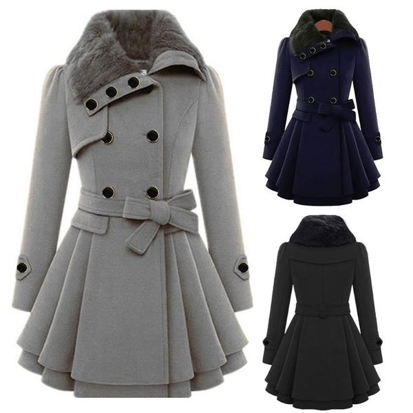 women's wool & blends women windbreaker warm outwear with looped pile button closure asymmetrical hem cloak woolen cloth coat 21707, Black
women's wool & blends women windbreaker warm outwear with looped pile button closure asymmetrical hem cloak woolen cloth coat 21707, Black