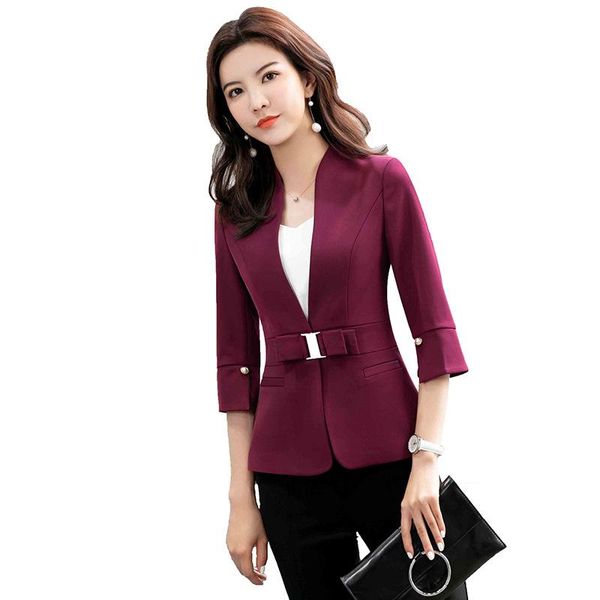 women's suits & blazers spring summer black white burgundy suit jacket for women 2021 ol womens short sleeve blazer femme elegant offic, White;black
women's suits & blazers spring summer black white burgundy suit jacket for women 2021 ol womens short sleeve blazer femme elegant offic, White;black