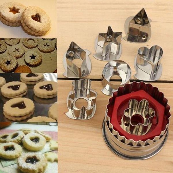7pc /set cookie cutter tools 3d stainless steel set gingerbread cake mold fondant accessories baking moulds
7pc /set cookie cutter tools 3d stainless steel set gingerbread cake mold fondant accessories baking moulds