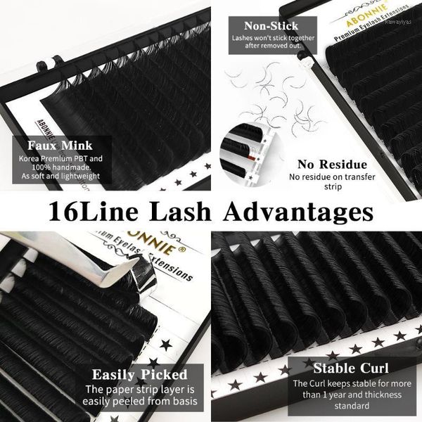 abonnie 16lines eyelash extension volum thick individual lashes mink faux eyelashes for beauty makeup1
abonnie 16lines eyelash extension volum thick individual lashes mink faux eyelashes for beauty makeup1