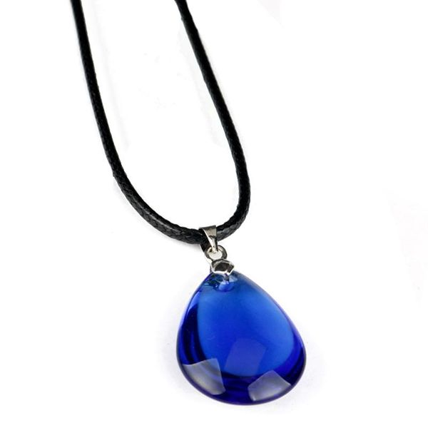 chains game jewelry trinket yui's heart blue water drop crystal necklace women's choker leather rope collar collier cosplay access, Silver
chains game jewelry trinket yui's heart blue water drop crystal necklace women's choker leather rope collar collier cosplay access, Silver