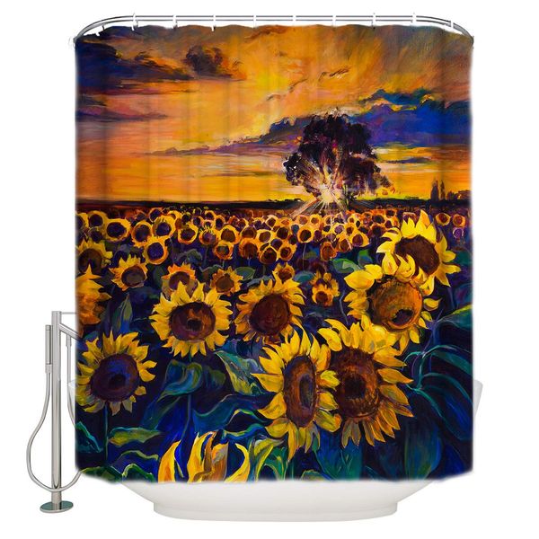 floral shower curtain with 12 hooks 72x72inch, polyester shower bath curtains waterproof home bathroom decorations, sunflowers
floral shower curtain with 12 hooks 72x72inch, polyester shower bath curtains waterproof home bathroom decorations, sunflowers
