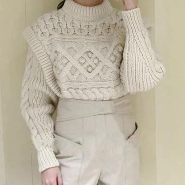 women's sweaters thick needle twist knit sweater fake two-piece vest wool pullover autumn winter, White;black
women's sweaters thick needle twist knit sweater fake two-piece vest wool pullover autumn winter, White;black