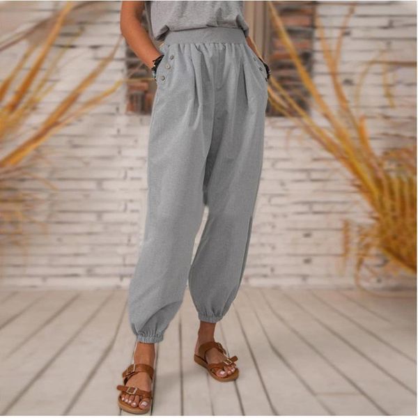 women's pants & capris pocket casual knickerbockers elastic waist vintage trousers lady loose wide leg harem, Black;white
women's pants & capris pocket casual knickerbockers elastic waist vintage trousers lady loose wide leg harem, Black;white
