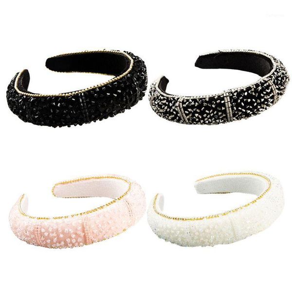 baroque velvet jewelry wide headband glitter rhinestone chain hair hoop sponge padded faux crystal embellished women headdress1
baroque velvet jewelry wide headband glitter rhinestone chain hair hoop sponge padded faux crystal embellished women headdress1