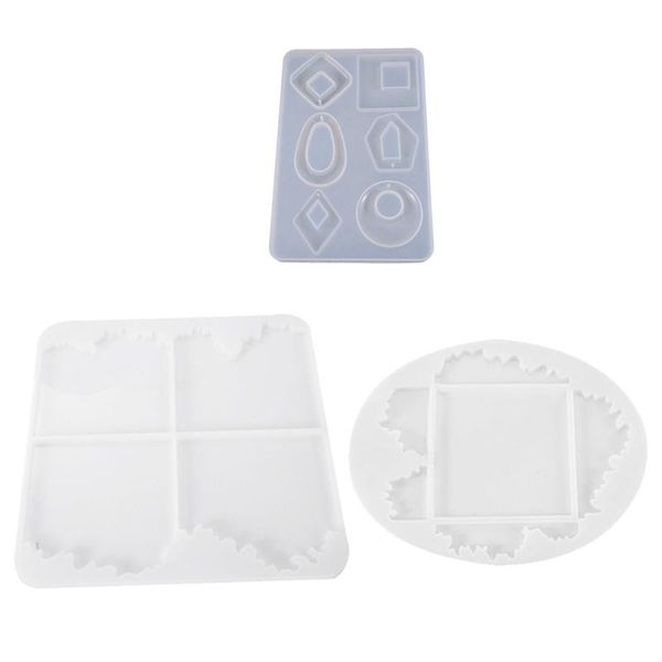 1x silicone acrylic earring necklace pendant mold & 2pcs diy irregular setting table whole board baking pastry tools
1x silicone acrylic earring necklace pendant mold & 2pcs diy irregular setting table whole board baking pastry tools