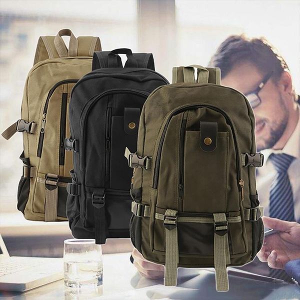 men casual canvas backpack school rucksack vintage satchel shoulder lapbag wear resisting package
men casual canvas backpack school rucksack vintage satchel shoulder lapbag wear resisting package