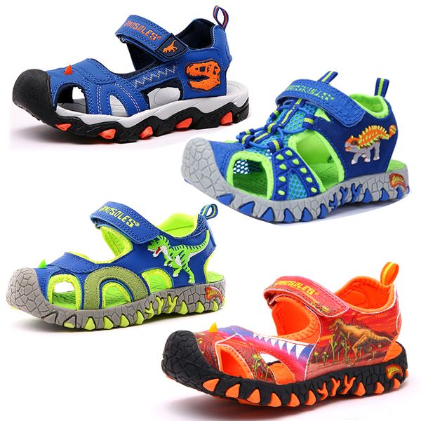 dinoskulls boy sandals 3d dinosaur kids summer shoes sport beach sandals closed toe casual cut-outs childrens footwear, Black;red
dinoskulls boy sandals 3d dinosaur kids summer shoes sport beach sandals closed toe casual cut-outs childrens footwear, Black;red